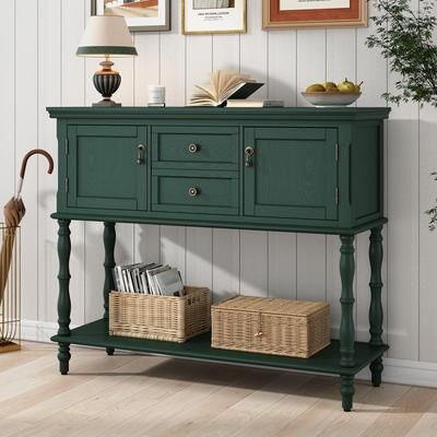 HomeLiveRelax Farmhouse Wood Console Table