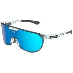 Scicon, Unisex, Sportbrille, AEROTRAIL cykelbriller crystal gloss/multimirror blue (Crystal Gloss, Multimirror Blue), Blau