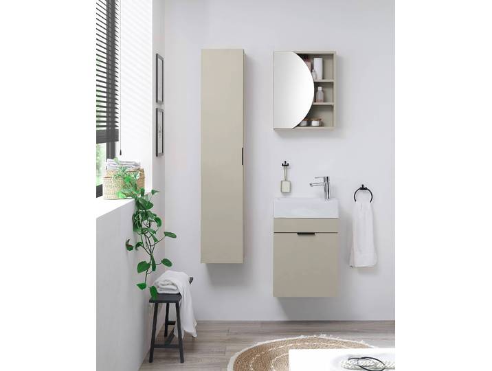 Hochschrank Koopa 30 x 150 x 25cm Beige/Beige