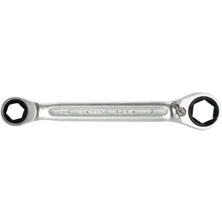KS Tools Umschalt-Doppel-Ratschenringschlüssel SW 14 x 19 mm, mit Einsatz-Haltefeder - 503.4513