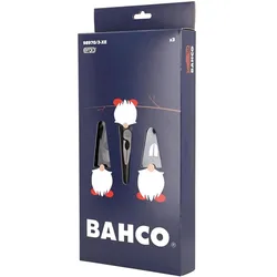 Bahco, Zange, 3er Zangenset, ERGO, in Weihnachtsverpackung, als Geschenk (180 mm)