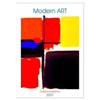 Modern ART Farbkompositionen (Wandkalender 2027 DIN A2 hoch), CALVENDO Monatskalender