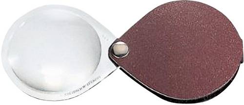 Eschenbach 1740130 Leder-Einschlaglupe Vergrößerungsfaktor: 6 x Linsengröße: (Ø) 30mm Rot