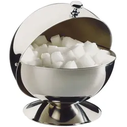 APS Zuckerkugel mit Rolldeckel silber