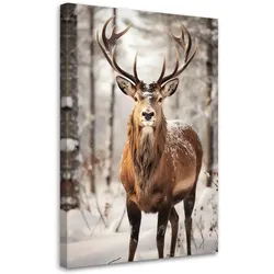 WANDBILD rentier im wald