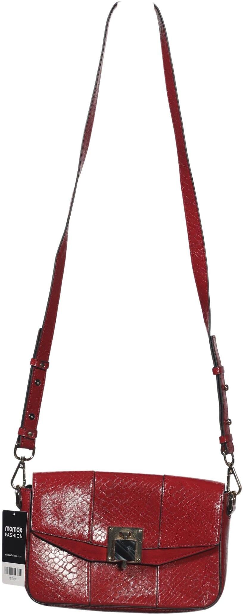 Topshop Damen Handtasche klein, Rot, Kunstleder - Second Hand