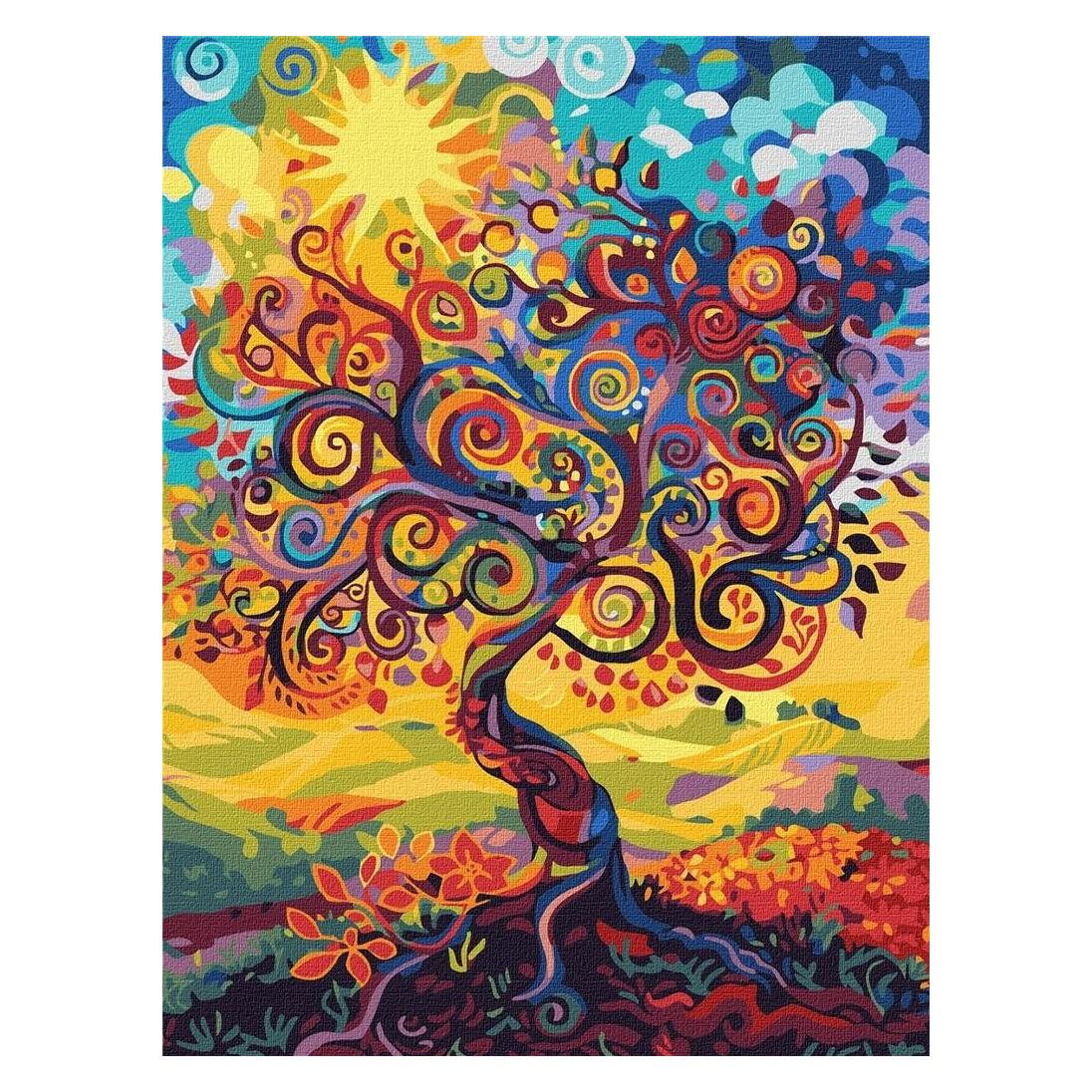Ideyka Malen nach Zahlen - Baum des Lebens 30x40cm (58217788)
