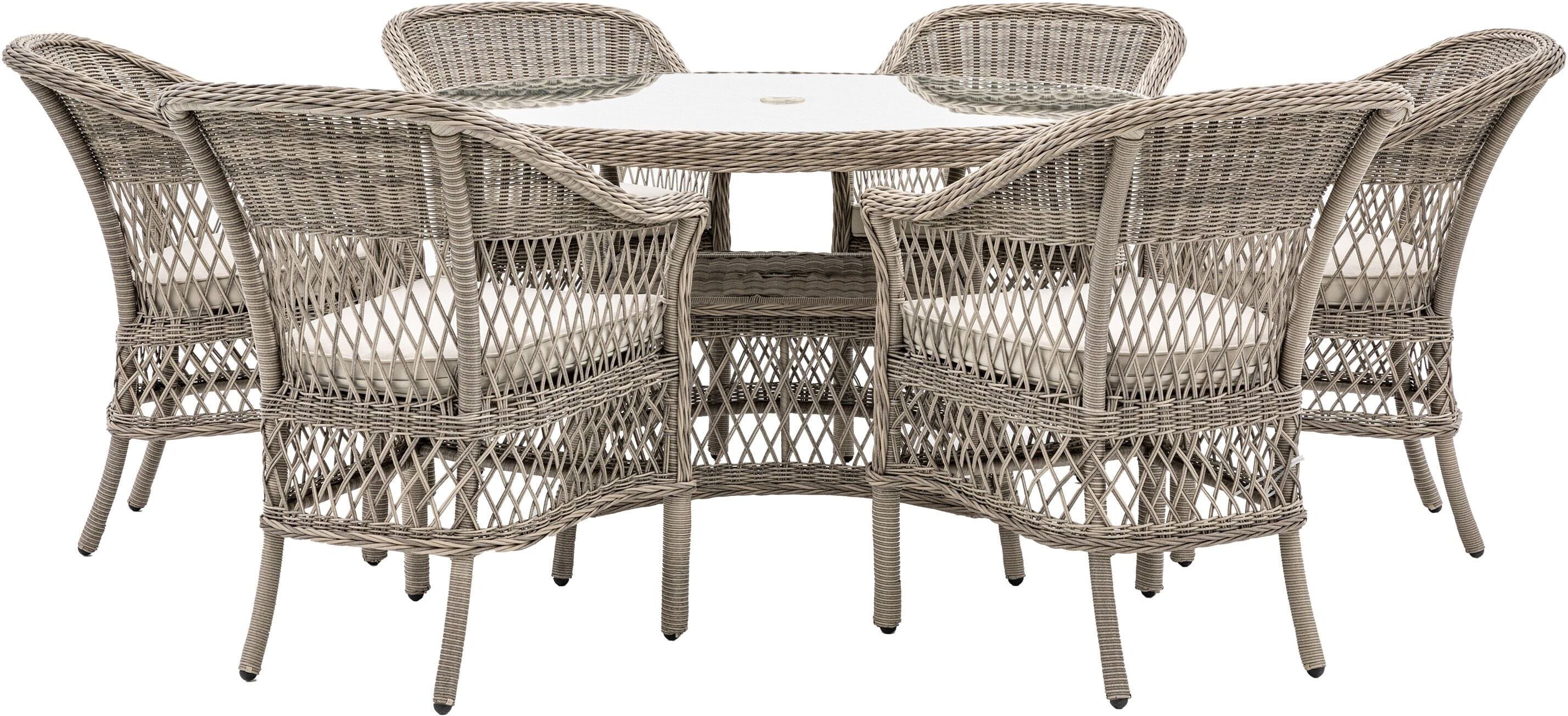 Corsica Rattan 6 Seater Outdoor Dining Set