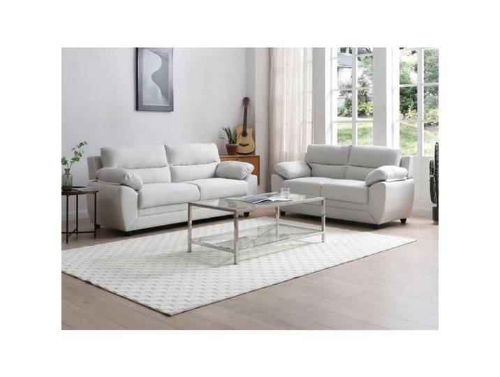 Canapé 3 places et 2 places en tissu beige MANOA