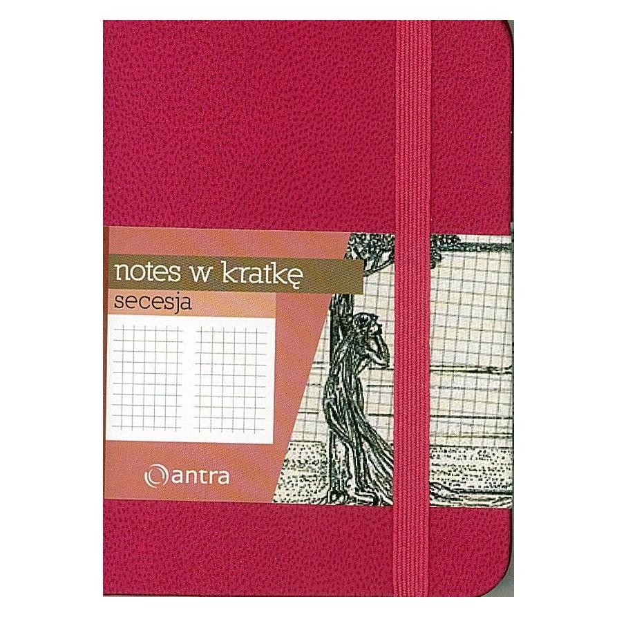 Antrax Notizbuch A7 Kariert Jugendstil Rosa ANTRA (A7, Kariert, Harter Einband) (183340)