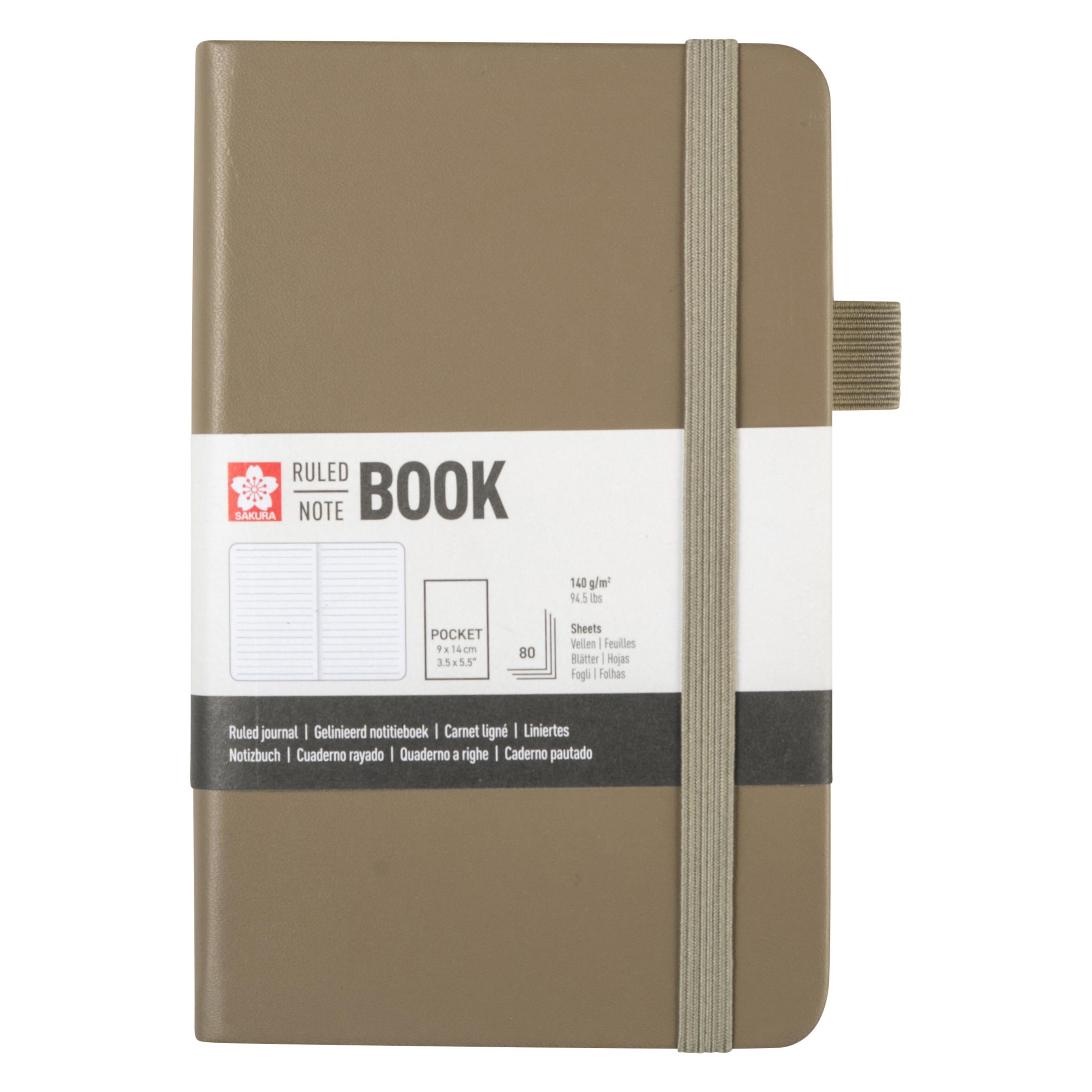 Sakura Notizbuch ca. A7+ liniert, schlacke Hardcover 160 Seiten (A7, Liniert, Harter Einband) (94147001)