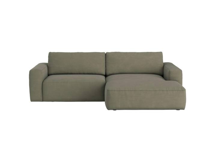 Mid.you Ecksofa, Grün, Kunststoff, 4-Sitzer, L-Form, 283x175 cm, Wohnzimmer, Sofas & Couches, Wohnlandschaften, Ecksofas