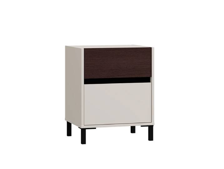 Nachttisch COLHIDA 2 Schubladen 48x40x59.5cm kaschmir melamin