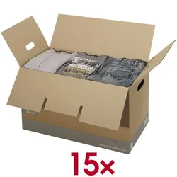 OTTO Office Budget Umzugskarton »Easy« Größe L - 15 Stück braun