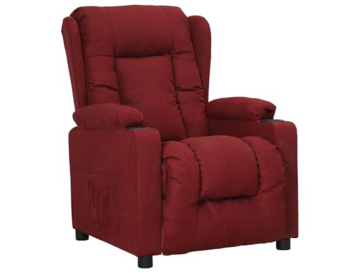 YUTAASU Weinrot Fabric Recliner Chair with Footrest 3 Position Manual Recline, Wood Metal Frame, Breathable Durable, TV Lounge Chair