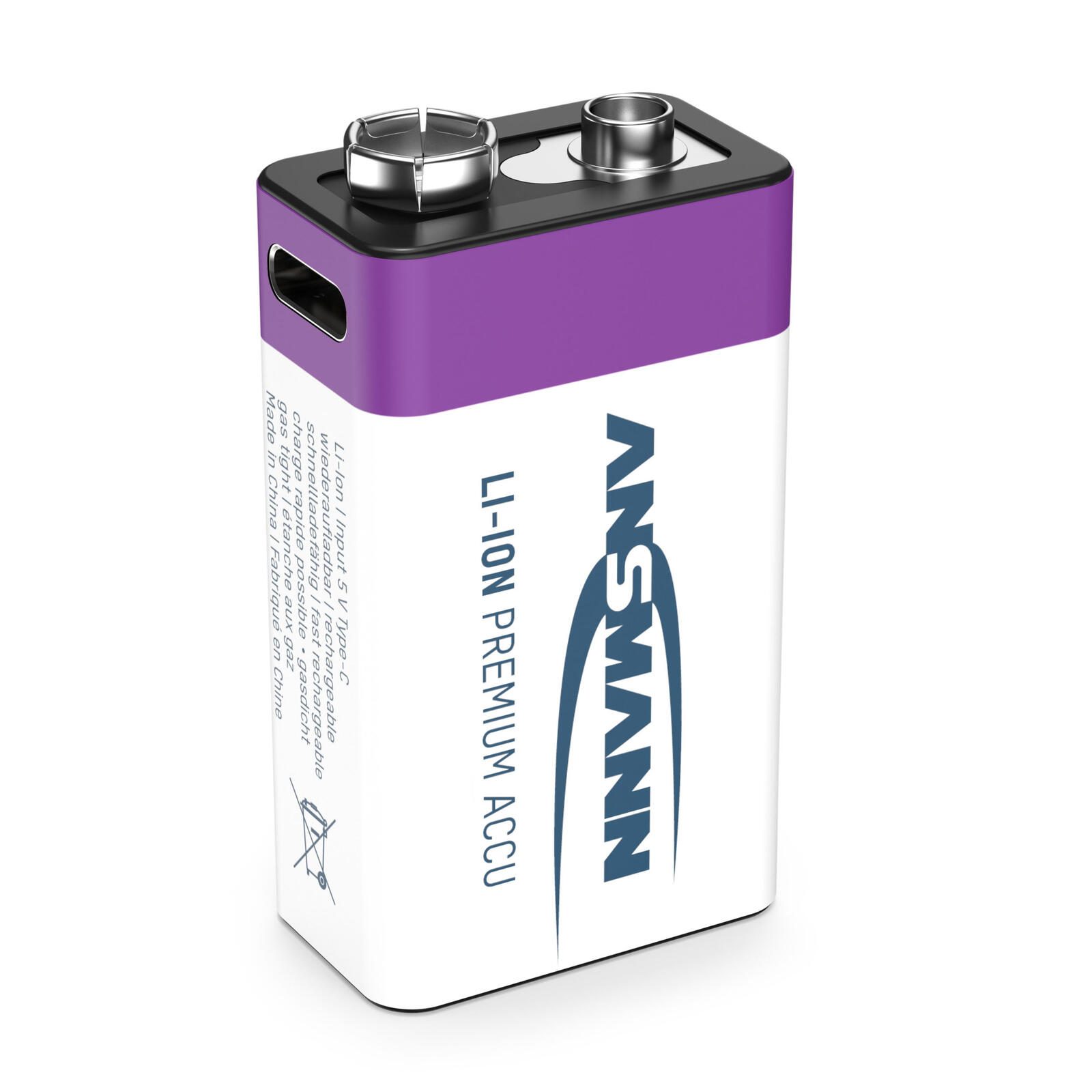 ANSMANN Akkus E-Block 9 V 1315-0005