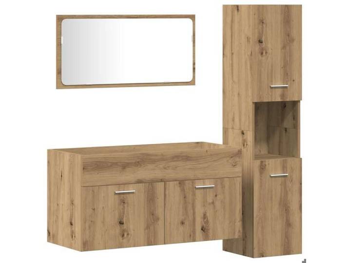(Sale Season)Ensemble de meubles salle de bain 3 pcs - JILL'S - Elégant Design - meuble de rangement - bois d'ingénierie 5208380