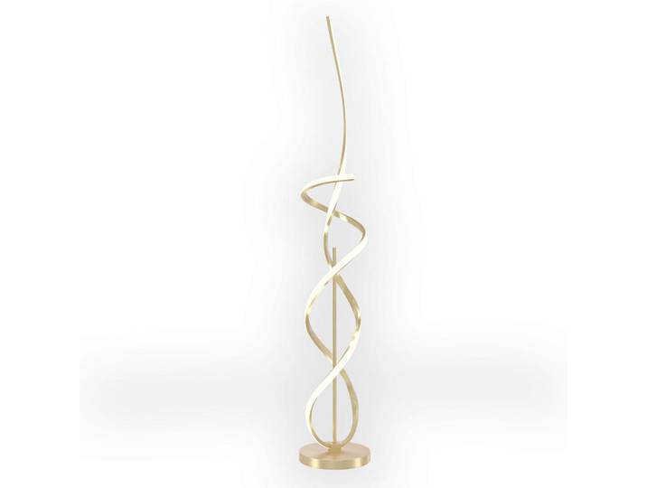 Led-Stehleuchte Kira, Beige, Metall, rund, 25x140x25 cm, Eec, ohne Chemie, Lampen & Leuchten, Innenbeleuchtung, Stehlampen