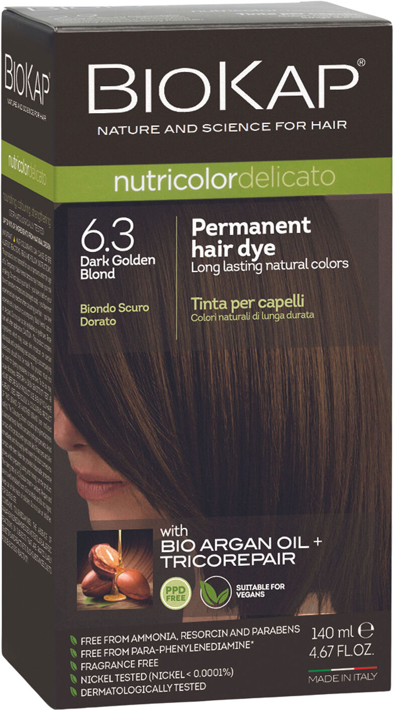 BIOKAP Nutricolor Delicato 6.3 Permanent Hair Dye 140ml