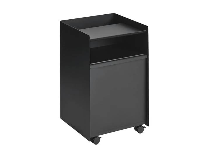 Muuto Folded Trolley Rollwagen mit Schublade Black