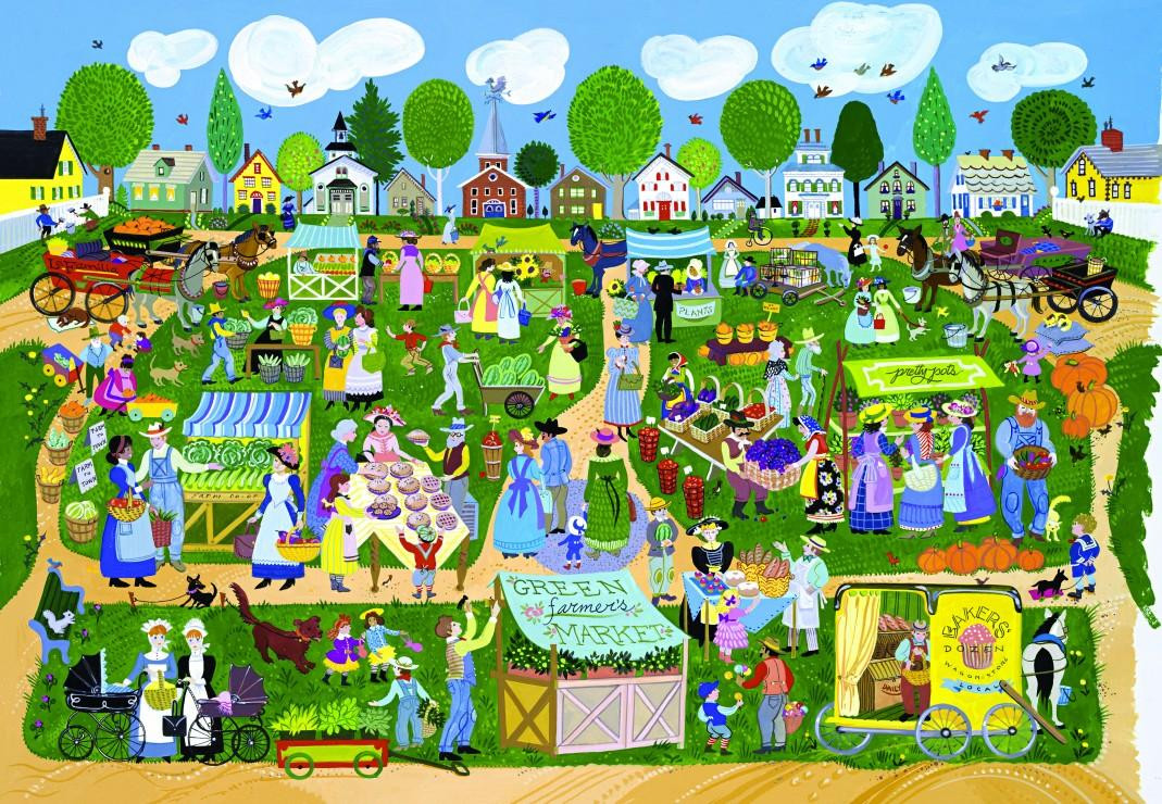 Alipson Puzzel Bauernmarkt - 1000 stukjes