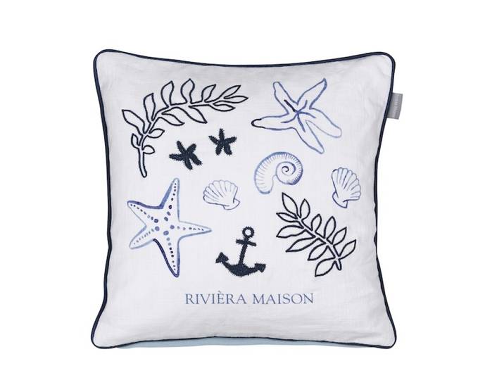 Rivièra Maison Sail Away kussen Blauw 45x45