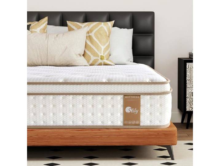 slily Matelas 80x200 28cm Épaisseur Matelas Hybride de Luxe à Mémoire de Forme et Ressorts Ensachés Indépendants