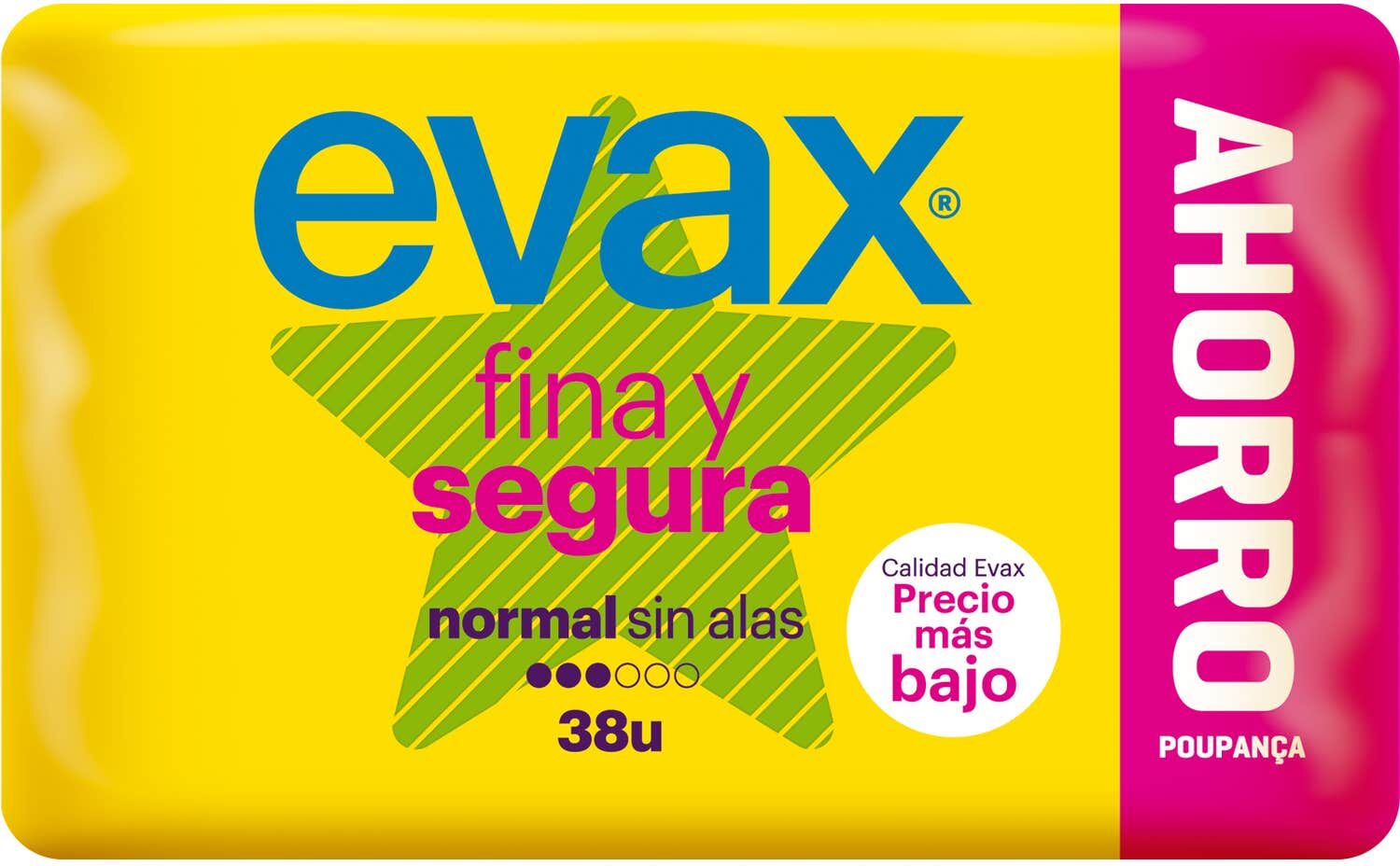 Evax Pack de 28 compresas normales y 20 salvaslips de