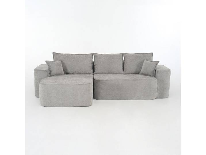 Oxeza Ecksofa 262/144/65 cm Grau mit Aufbewahrungsbeutel, Mode, Rechteckig, 262x144 cm, Wohnzimmer, Sofas & Couches, Wohnlandschaften, Ecksofas