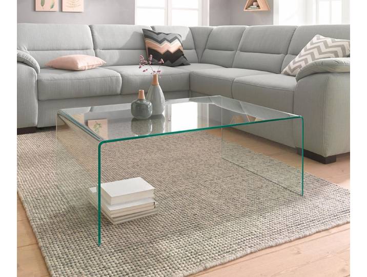 Paroli Couchtisch, aus Klarglas