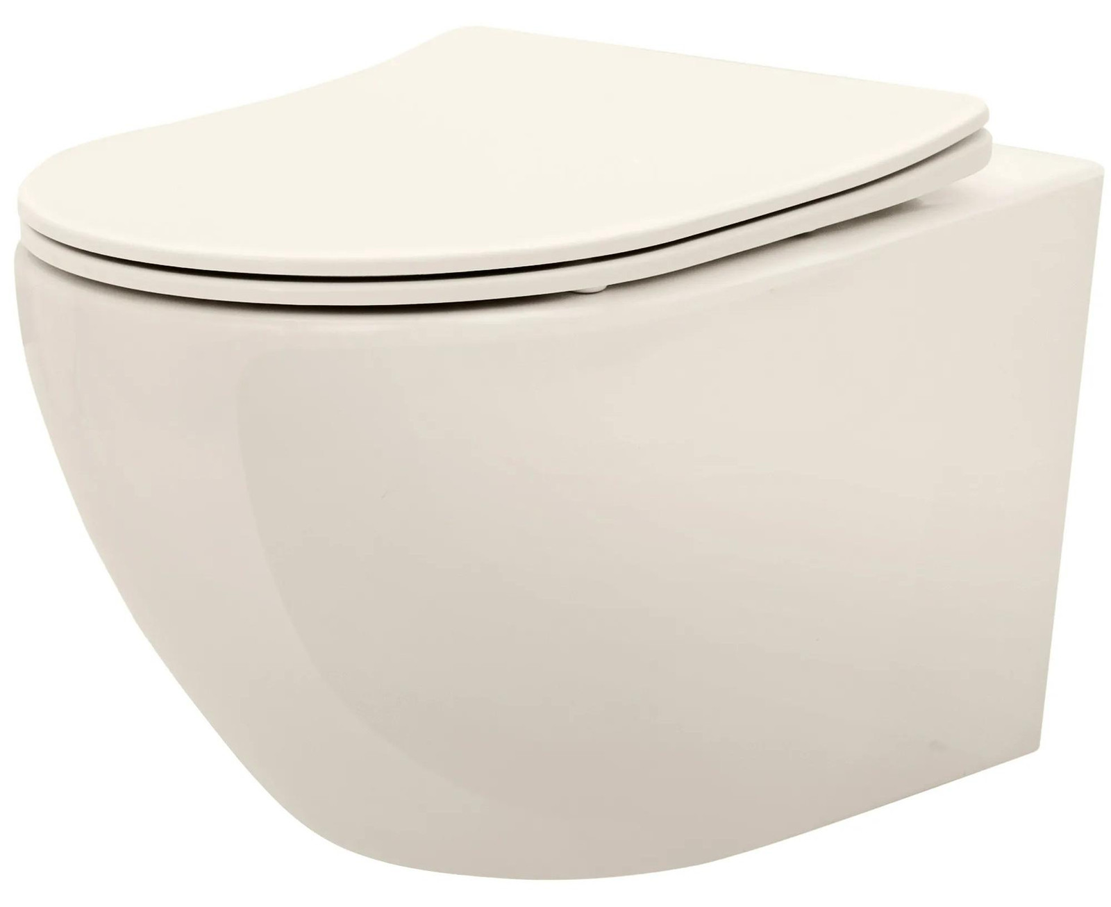 Rea Hangend Toilet Carlo Mini Rimless Ecru