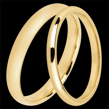 Edenly Atelier Trauring-Duo â€“ Gelbgold 9 Karat (375/1000)