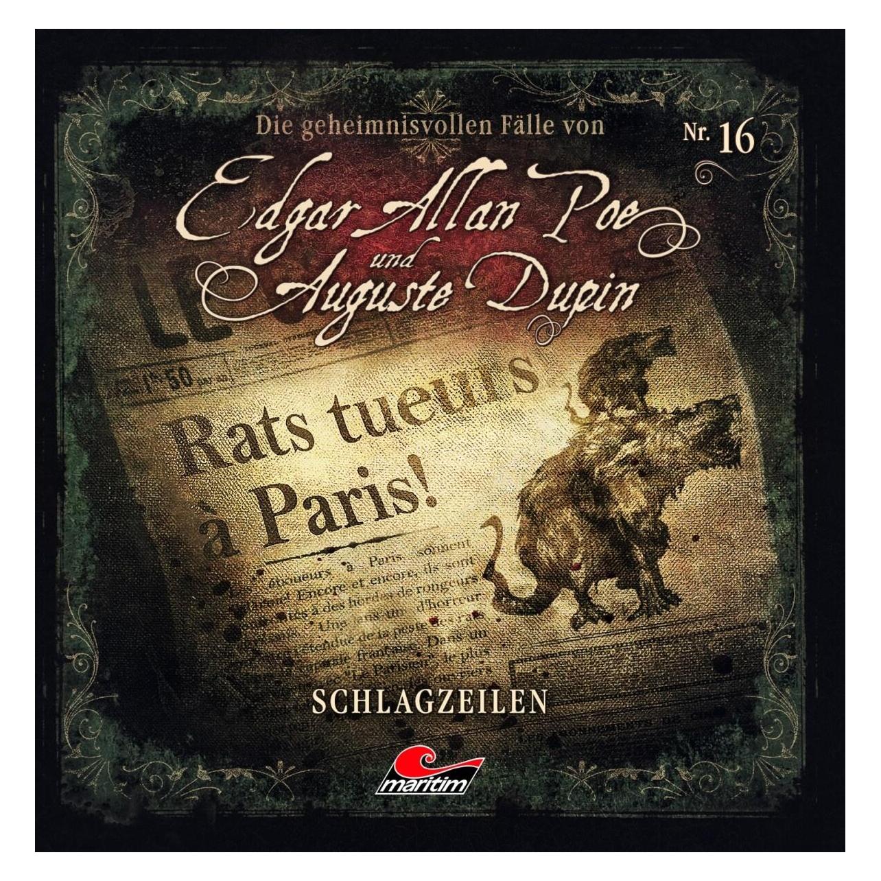All Edgar Allan Poe & Auguste Dupin 16 Schlagzeilen (Edgar Allan Poe) (AN1069)