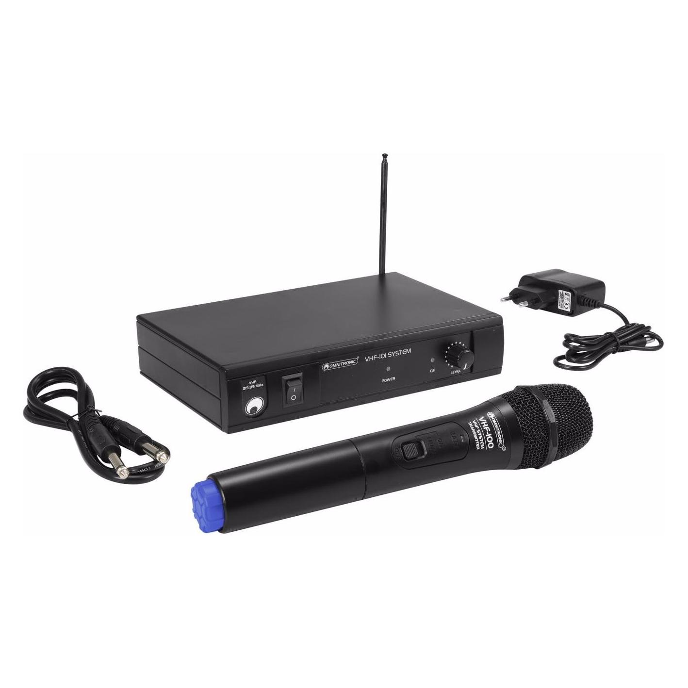 Omnitronic VHF-101 Funkmikrofon-System 201.60MHz (13073025)