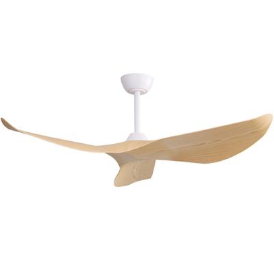 MODFU Deckenventilator ohne Beleuchtung Weiß mit leisem DC Motor Umkehrfunktion 6 Stufen Fernbedienung Timer 3 ABS Flügel, 30x132x132 cm