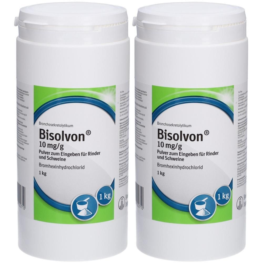 Bisolvon 10 mg/g für Rinder und Schweine 2x1000 g Pulver
