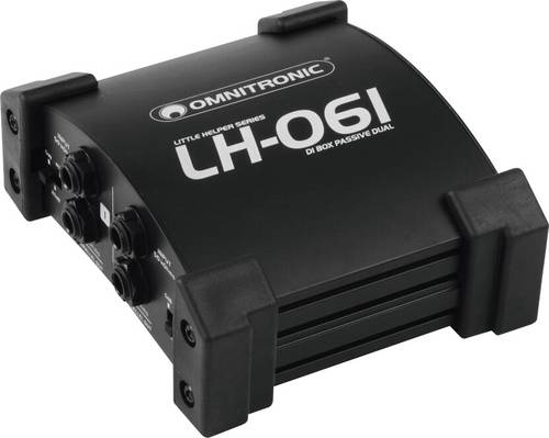 Omnitronic LH-061 PRO Passive 2-Kanal-DI-Box/Splitter Passive 2-Kanal-DI-Box/Splitter