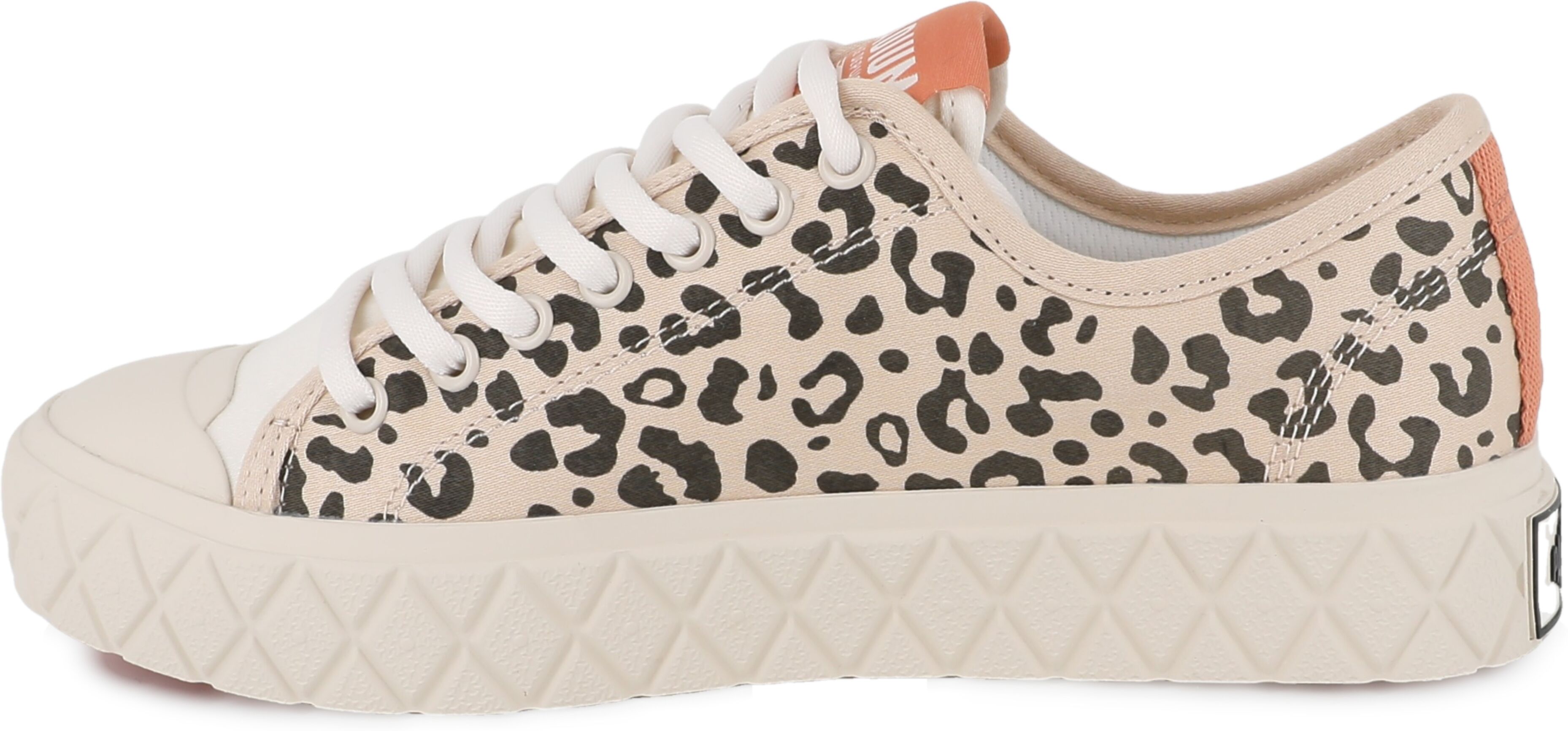Sneaker PALLADIUM "PALLA ACE LO WILD", Damen, Gr. 37, Polyester, beige (tropisand, leopard), Textil, Schuhe Sneaker, aus Canvas tropisand, leopard 37, Polyester
