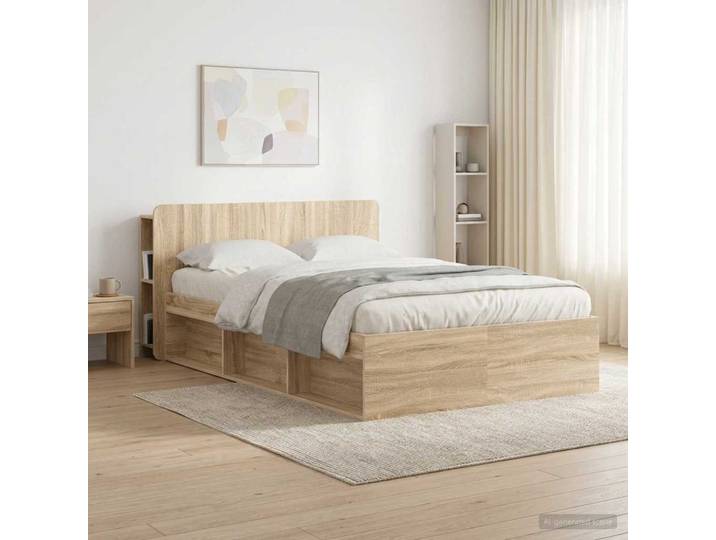 vidaXL Kopfteil Schrank mit Speicher Sonoma Holzwerkstoff
