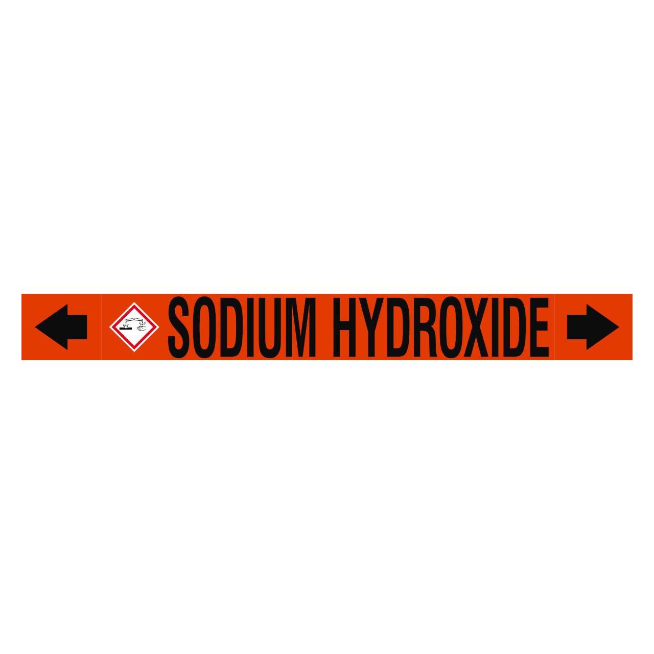 Brady ASME - Rohrmarkierer - Sodium Hydroxide (313421)