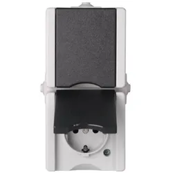 Kopp 947555007 AP-FR Std.2-fach skr ohne KiSi verdr pAQA hg/dg