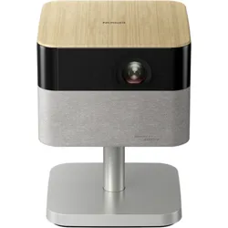 Epson Lifestudio Flex - EF-72 eleganter 4K Smart-Projektor Eiche, 4K Smart-Projektor mit Sound by Bose, Google TV und verstellbarem Stand, Epson Proje