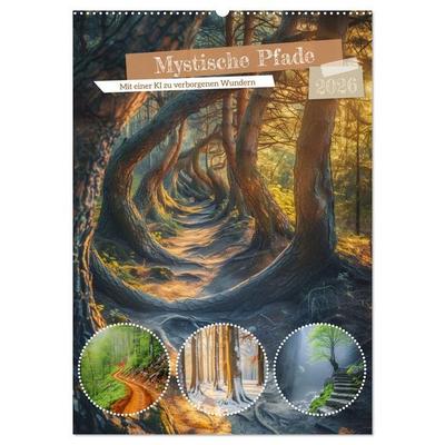 Mystische Pfade (Wandkalender 2026 DIN A2 hoch), CALVENDO Monatskalender