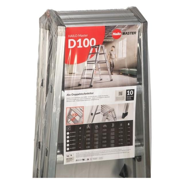 Hailo Master D100 2 x 5 Stufen-Leiter (Trittleiter) (10000112)