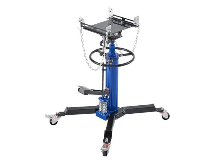VEVOR Vérin de Fosse Hydraulique Capacité de Levage 600 kg\, Cric de Transmission Télescopique\, Double Piston\, Hauteur de Levage de 88-176 cm\, pour Soulever Boîte de Vitesse\, Garage Atelier Réparation