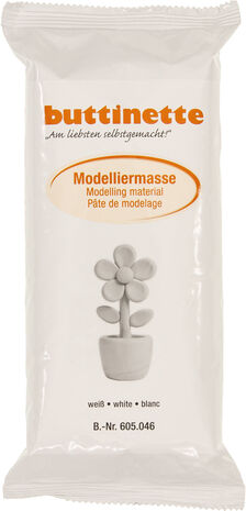 buttinette Modelliermasse, weiß, 1 kg