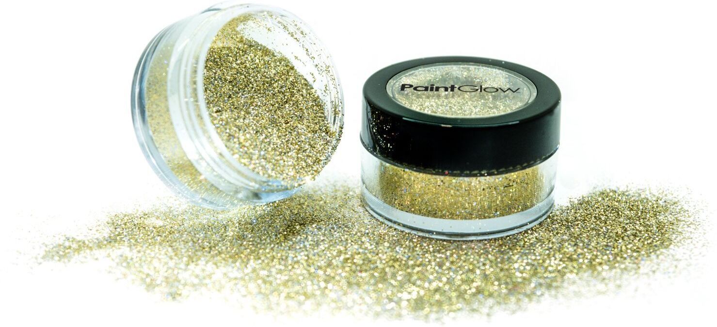 PaintGlow Holographic Glitter Fine & Loose Oro