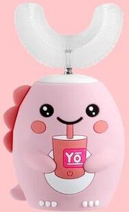 Inspired Living BrightSmile U Shaped Sonic Toothbrush For Kids 2 6 Year Old Pink