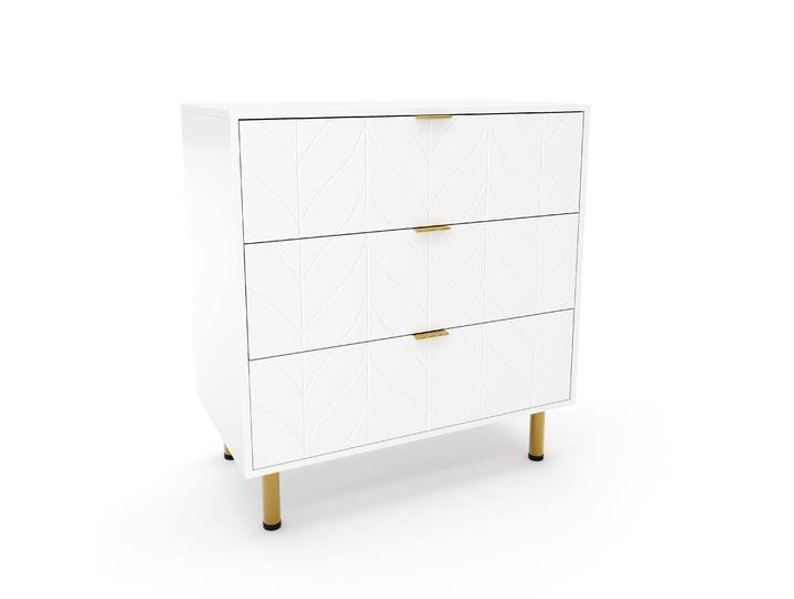 Kommode MARGO 80 x 85 cm weiss