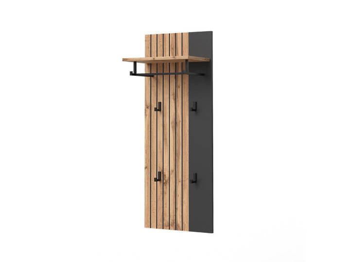 Vicco Wandgarderobe Amber Eiche Wotan 43 x 110 cm, Rechteckig, 43x110x26.6 cm, Garderobe, Garderobenpaneele
